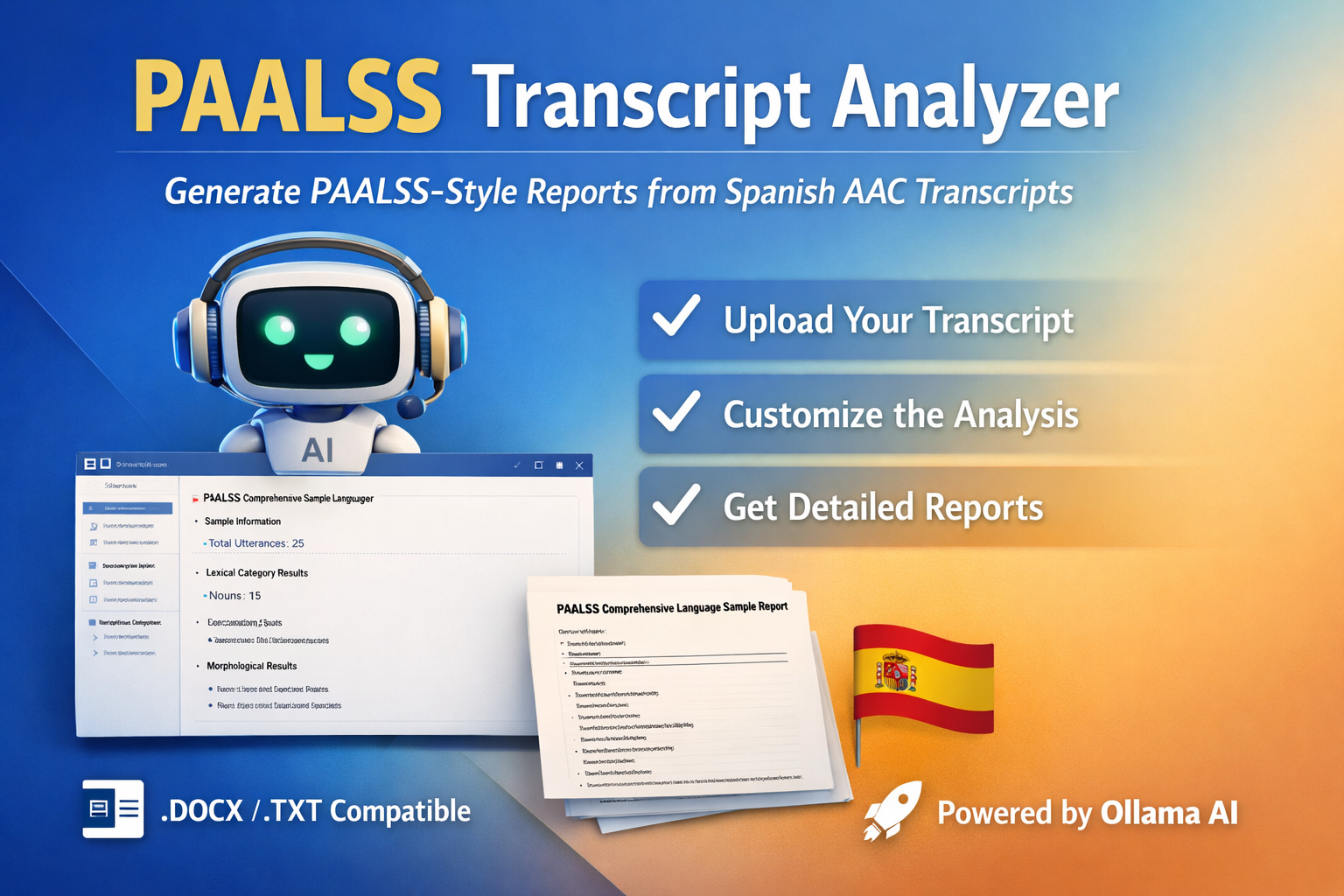 PAALSS Analyzer interface